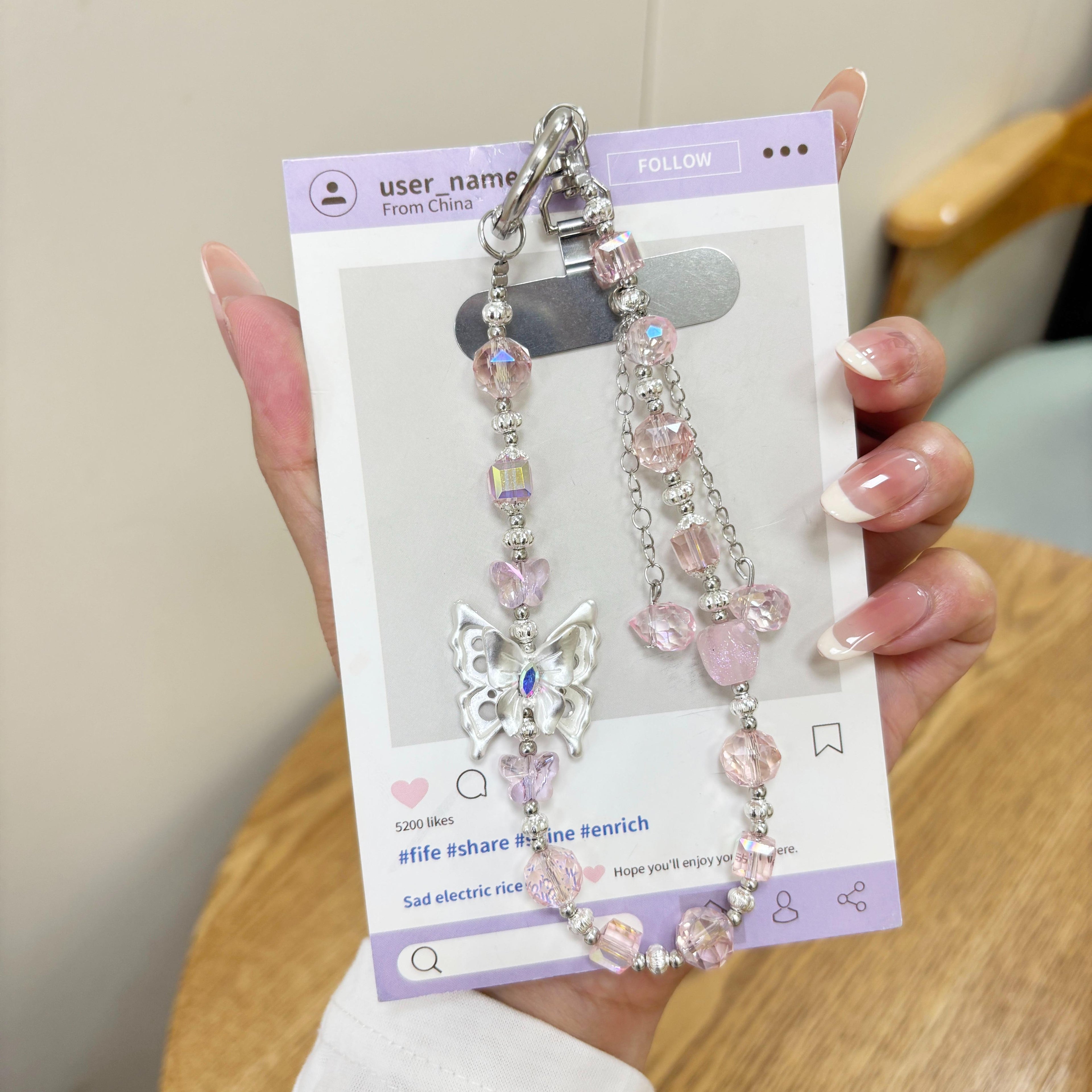 3D Butterfly Phone Charms