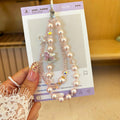 Double-Layer Crystal Carousel Horse Phone Charms