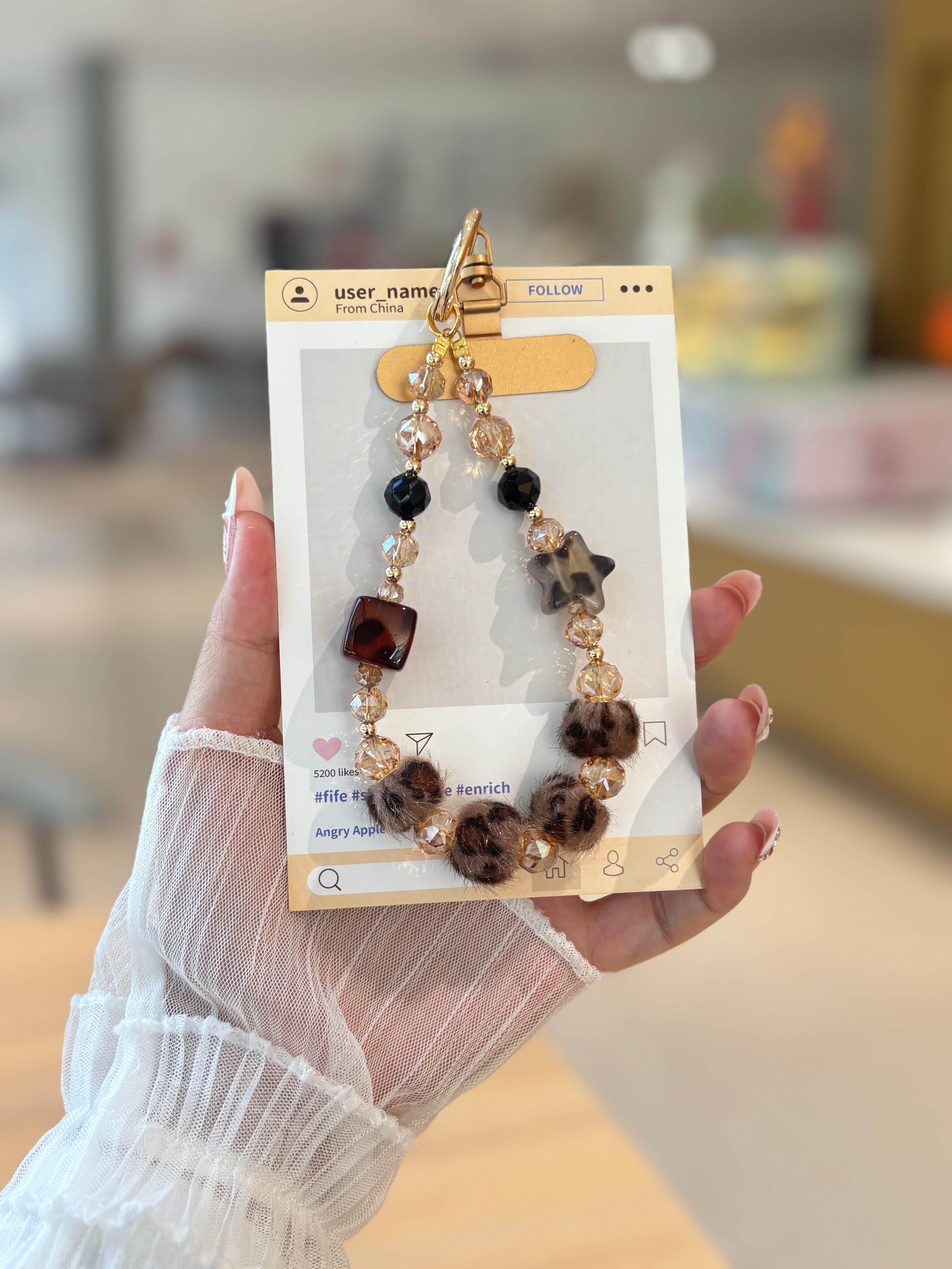 Stylish Leopard Phone Charms