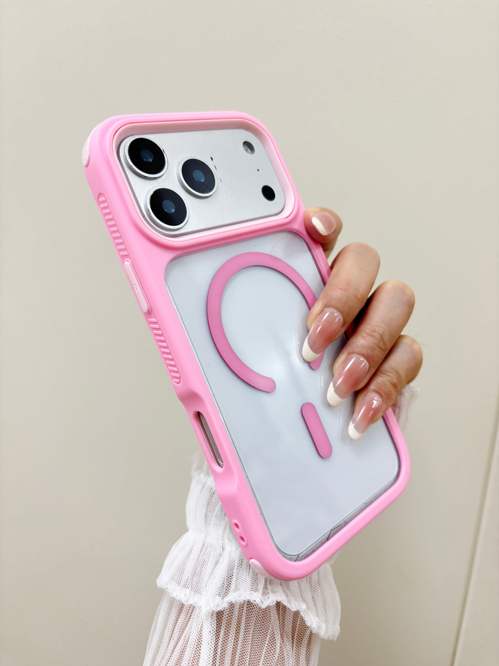 Magnetic Shockproof Clear Phone Case