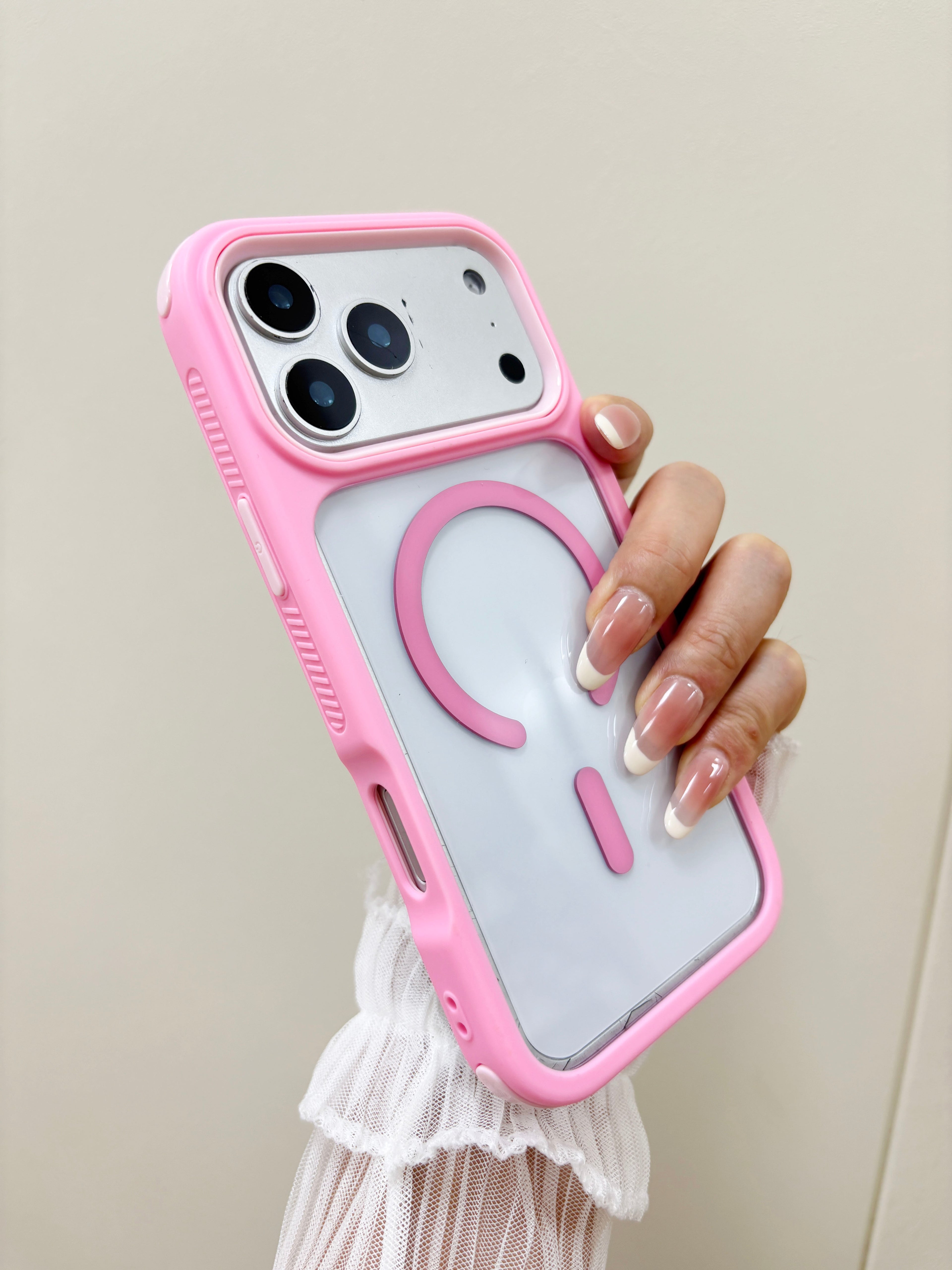 Magnetic Shockproof Clear Phone Case