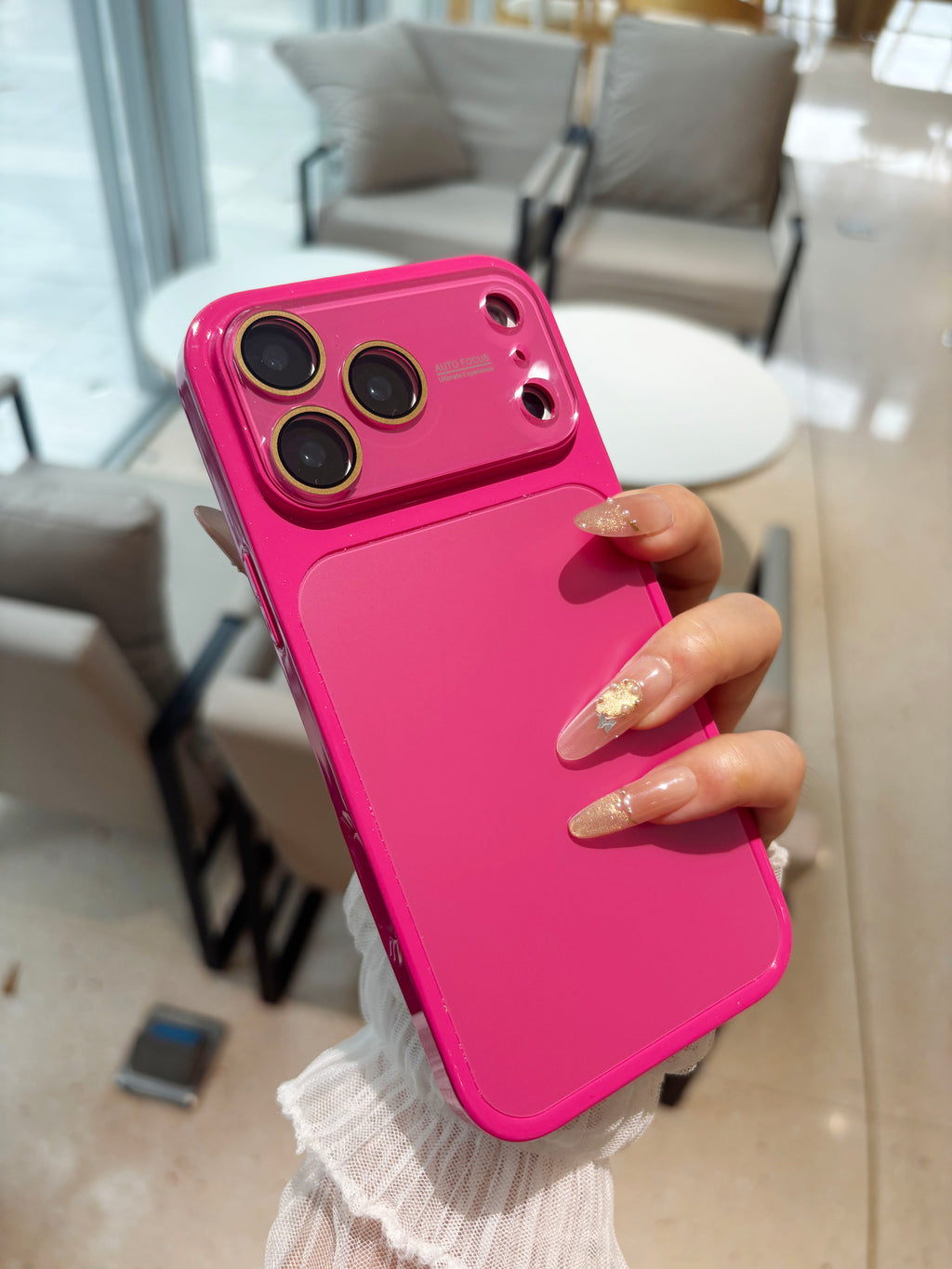 Cute Hot Pink Shockproof Phone Case