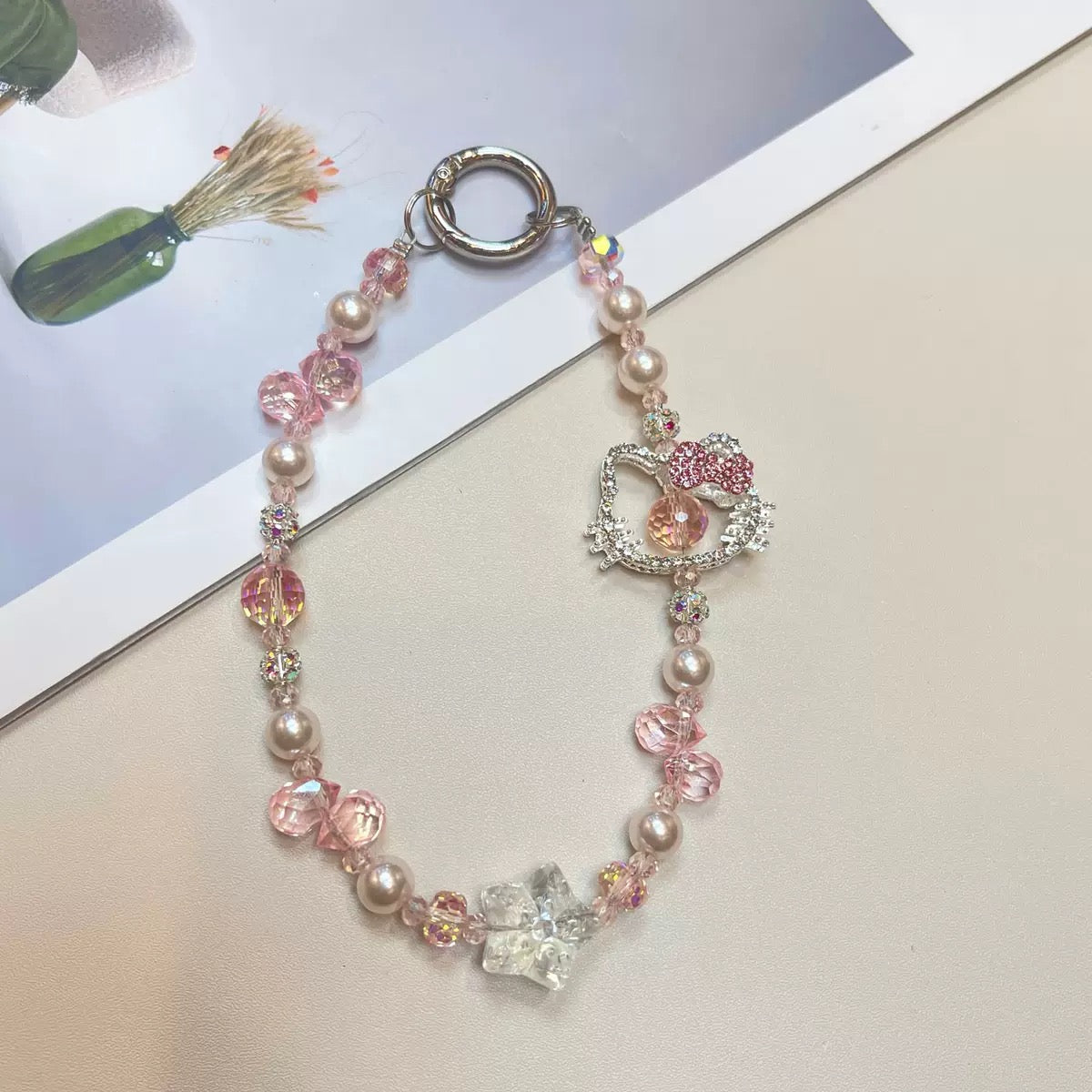 Rhinestone Girly  Phone Charm