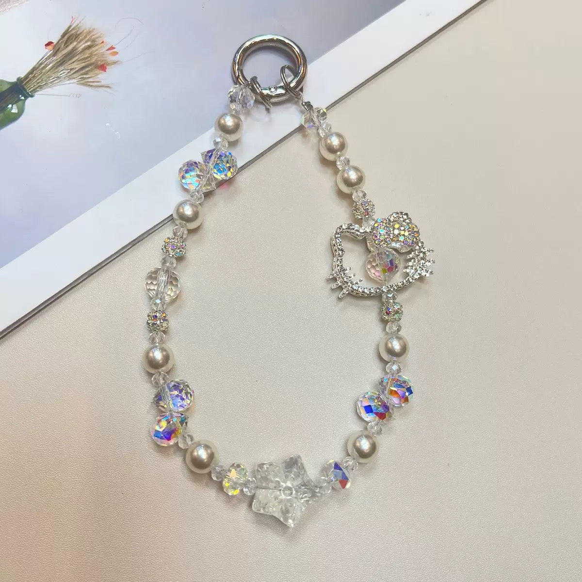 Rhinestone Girly  Phone Charm